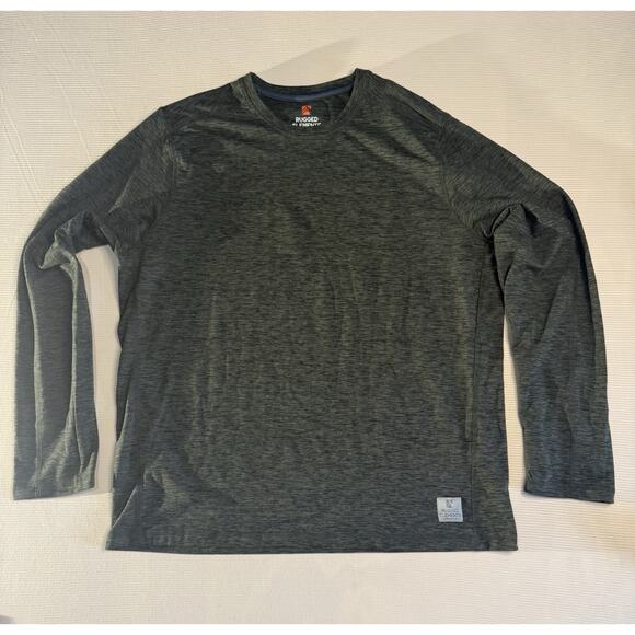Rugged Elements Long Sleeve Shirt Large Gray Stretch Athletic Utility Tee - Picture 1 of 10
